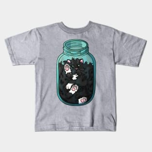 cat glass jar Kids T-Shirt